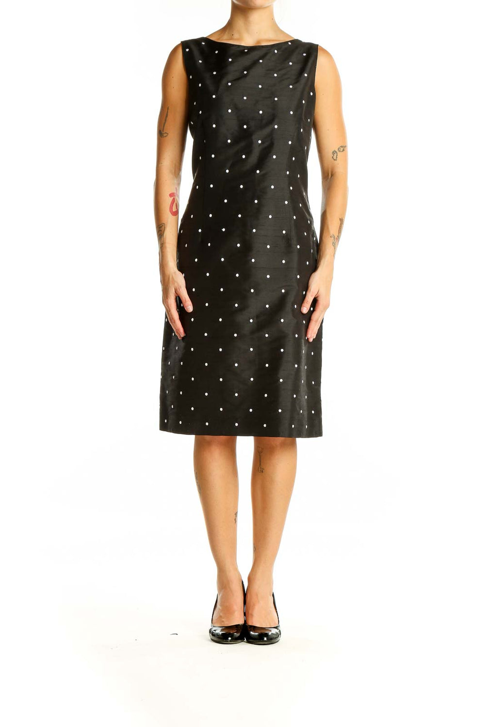 Black Polka Dot Mod Dress