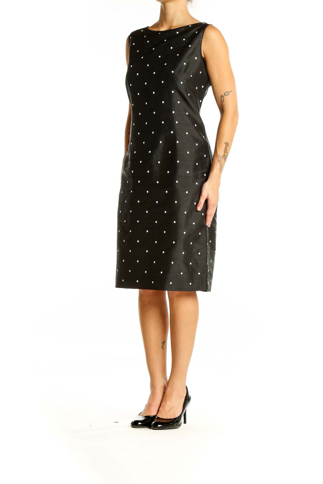 Black Polka Dot Mod Dress