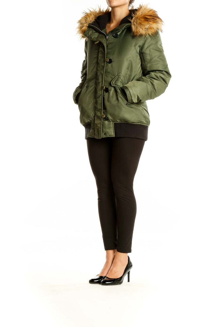 Green Puffer Jacket