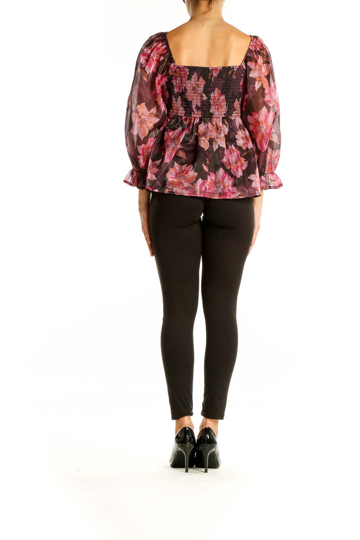 Pink Floral Blouse