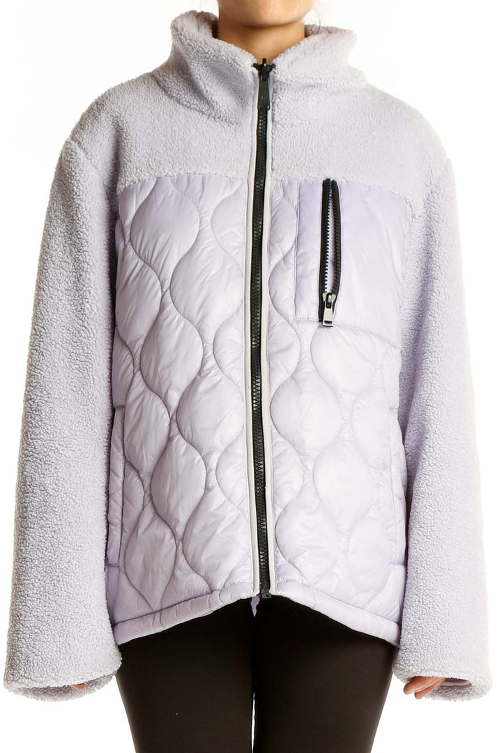 Purple Quilted Jacket