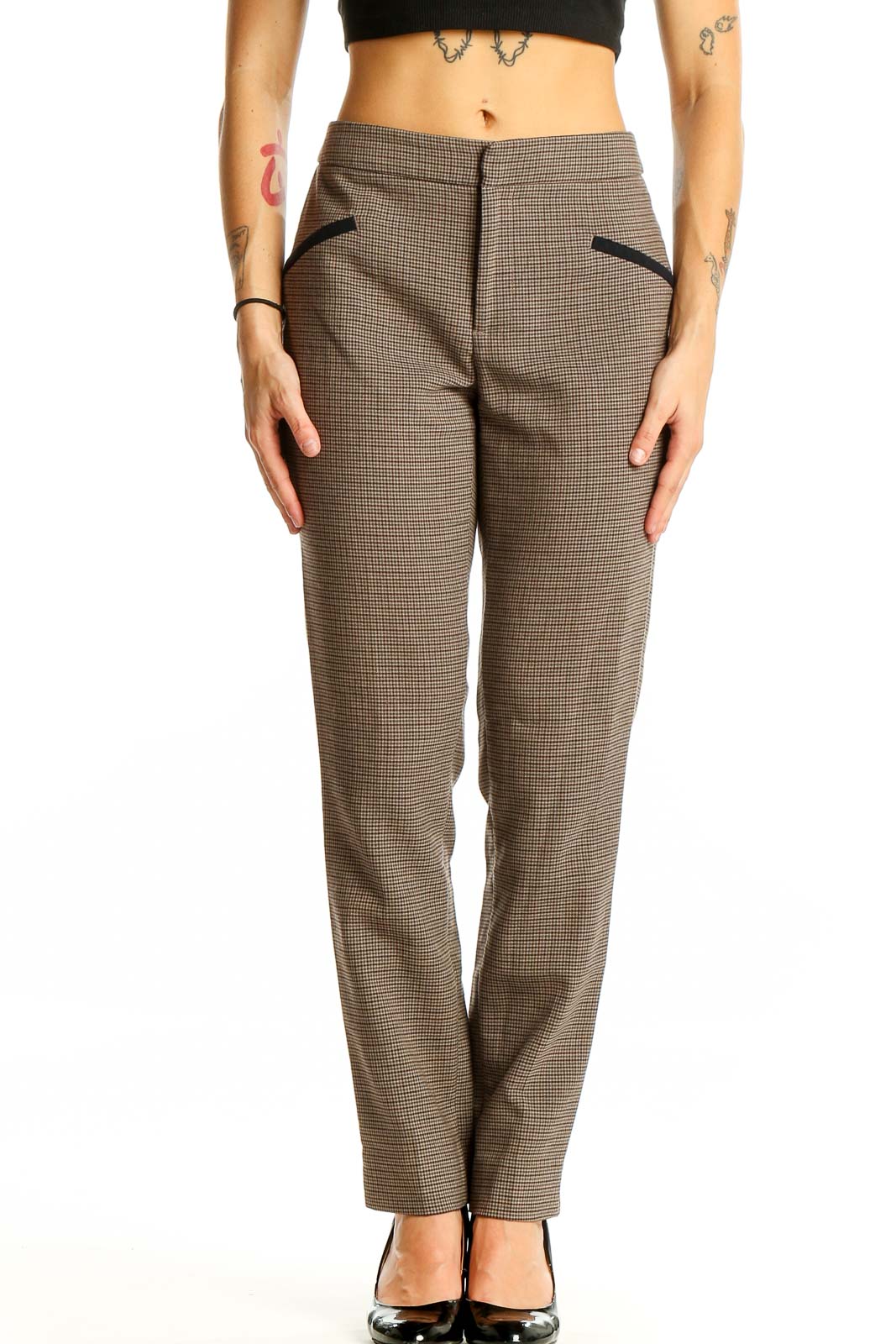 Brown Office Pants