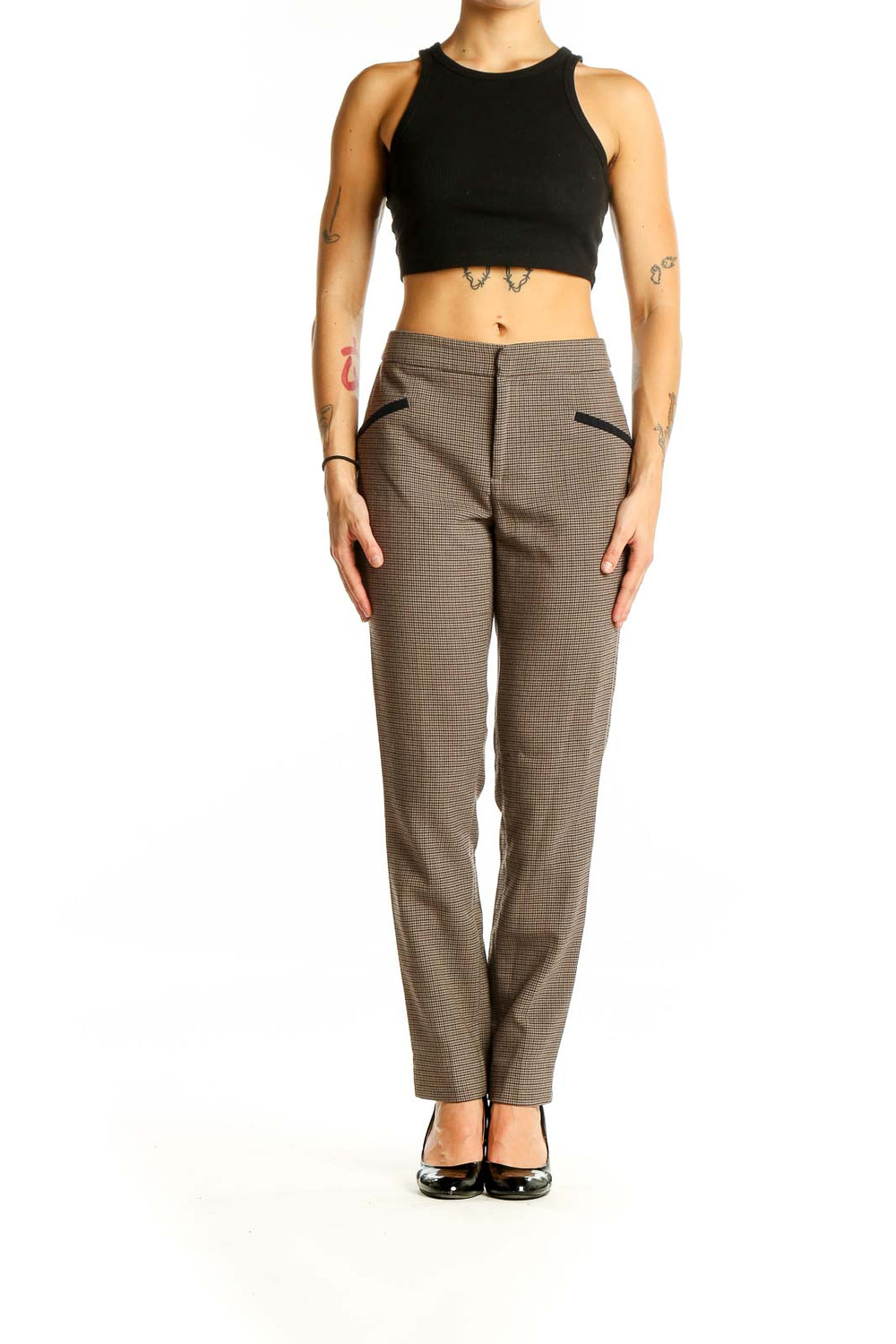 Brown Office Pants