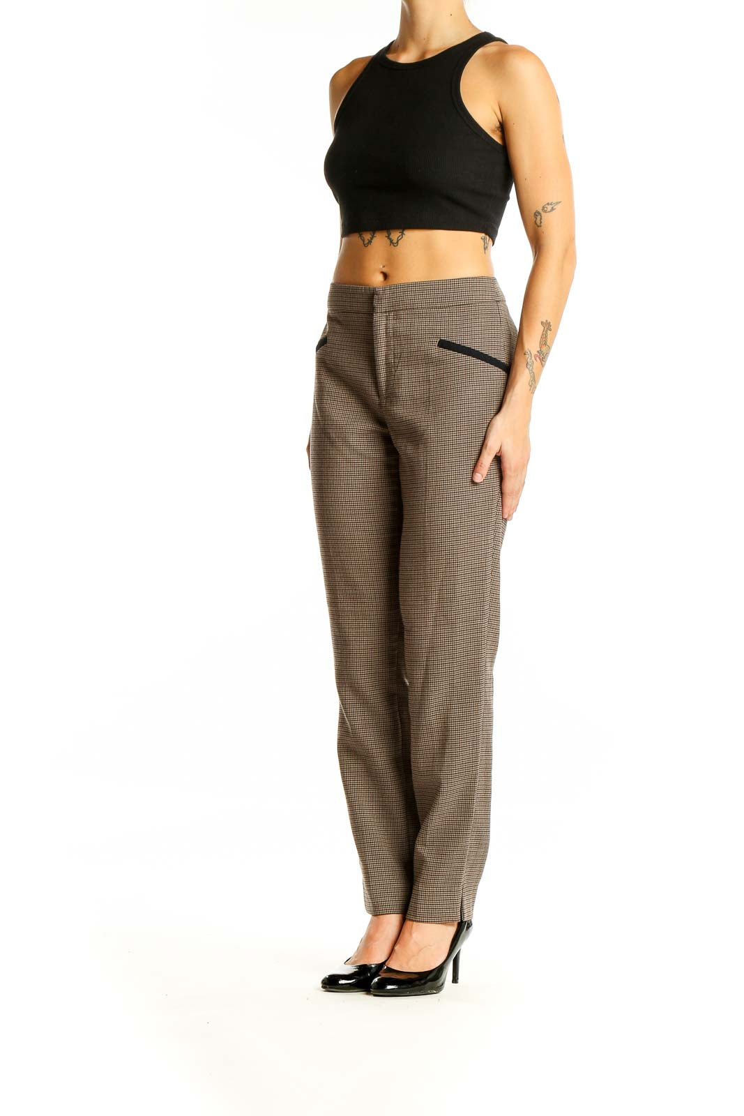 Brown Office Pants