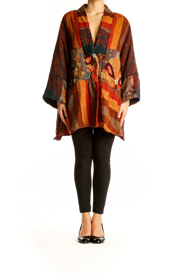 Red Orange Paisley Jacket