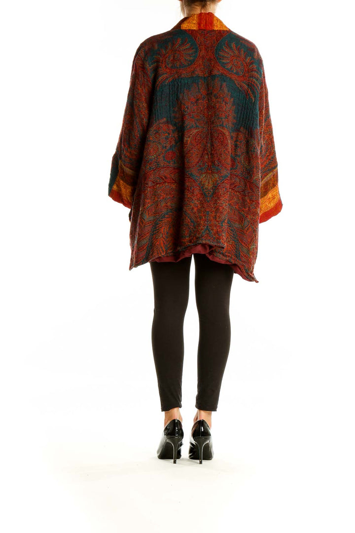 Red Orange Paisley Jacket