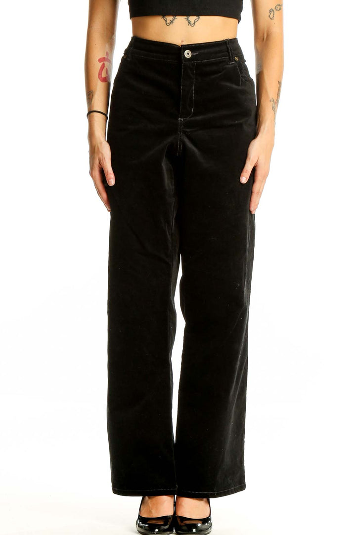 Black Velvet Pants