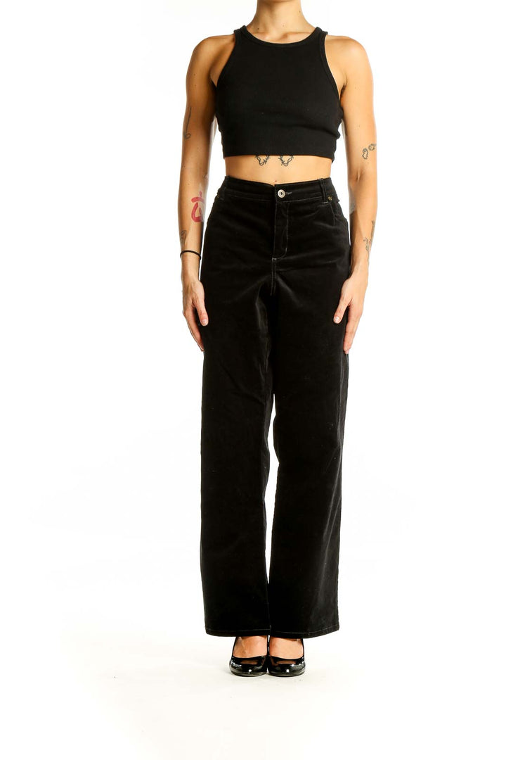 Black Velvet Pants