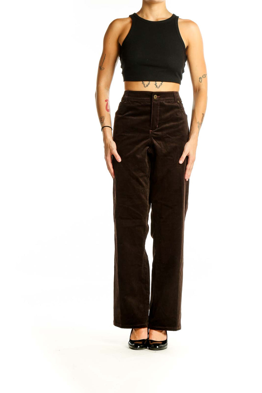 Brown Velvet Pants