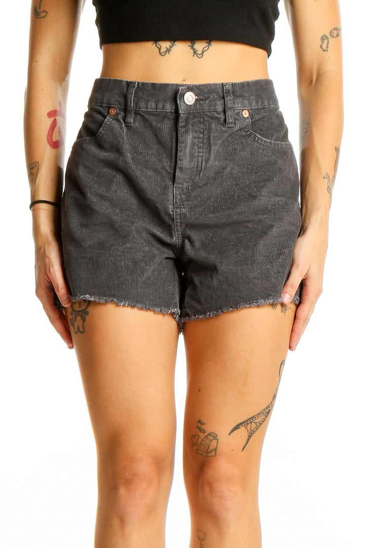 Gray High Waisted Shorts