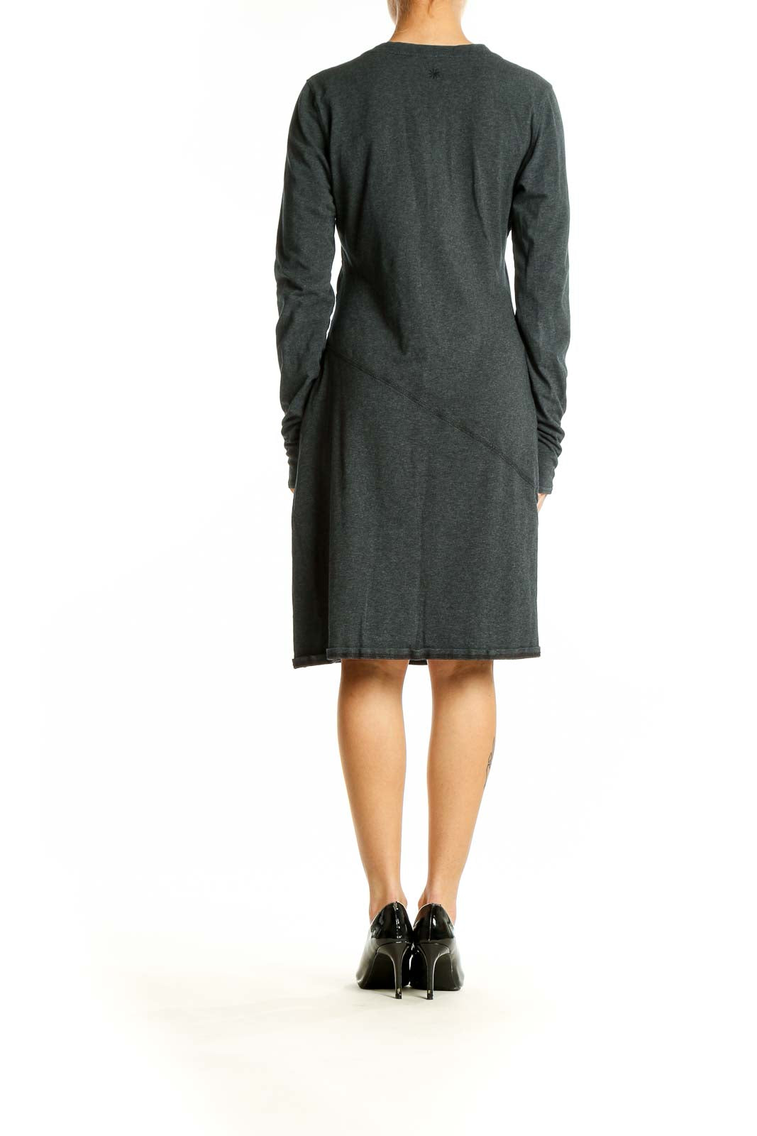 athleta grey dress ATHLETA Solstice Cowl Long Sleeve gray dress XSP