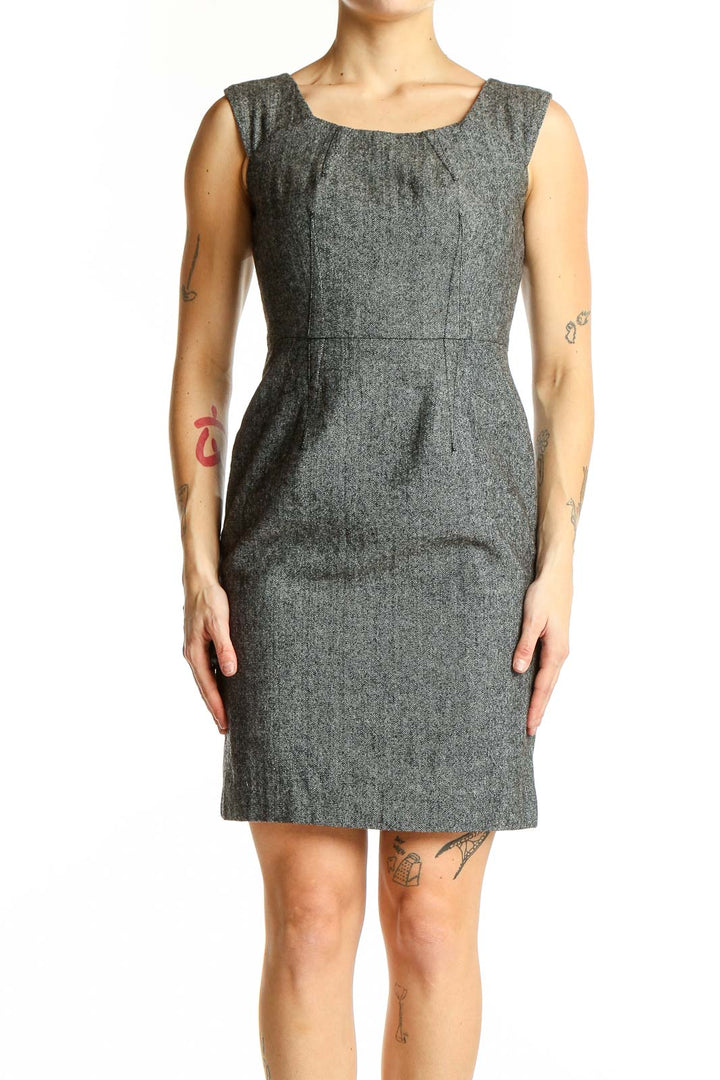 Gray Wool Blend Sheath Dress | Banana Republic SilkRoll Gray Wool Blend Sheath Dress | Banana Republic SilkRoll