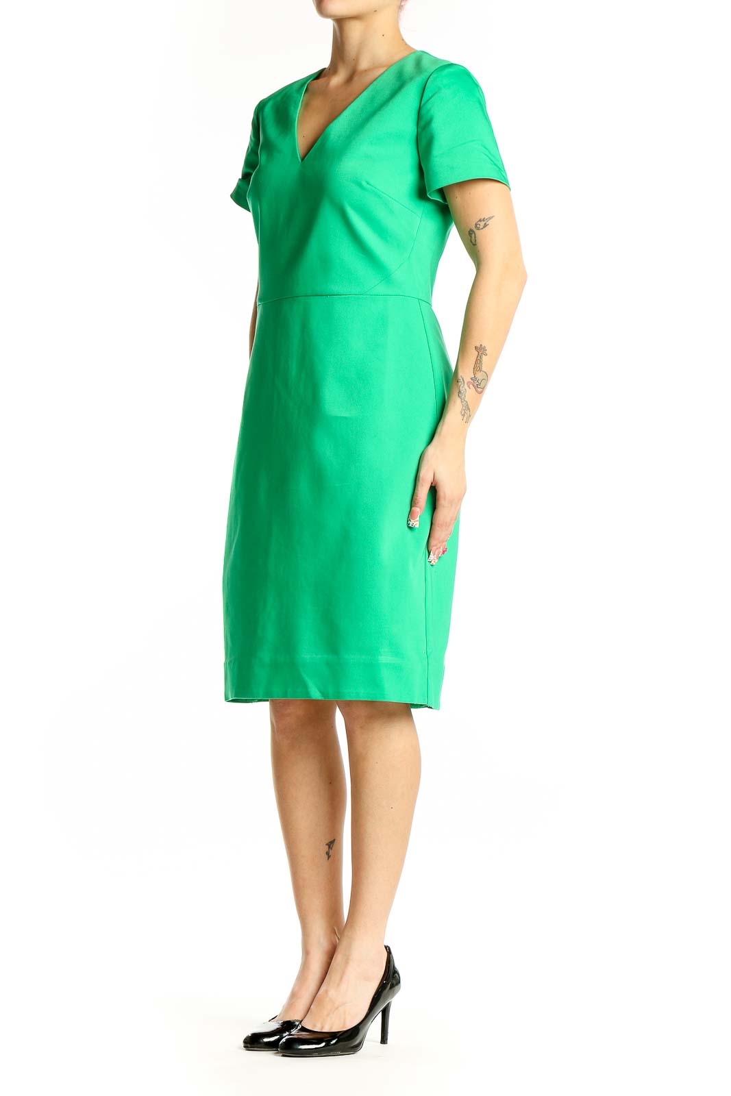 jcrew green dress Eyelet-embroidered Tiered Midi Dress For Women