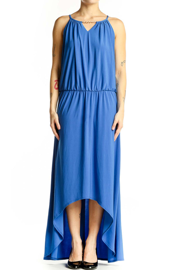 ashley stewart blue dress Elegant High-Low Maxi Size:17W Pretty Perfect | Powder Tulle Wedding Dresses