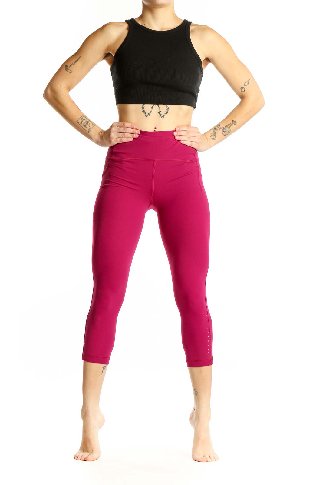 Lululemon Magenta High-Waisted Capri Leggings Size S – SilkRoll