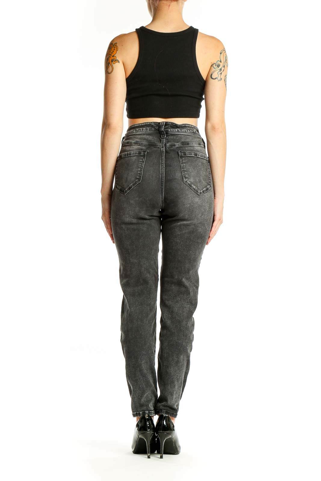 Liverpool Jeans Company Charcoal Gray Straight Leg Jeans - Size L