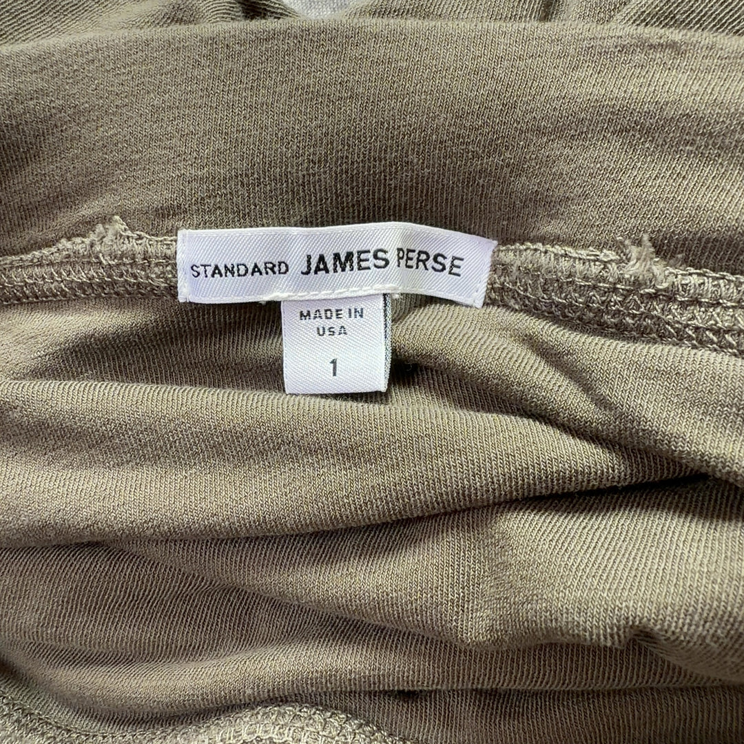 Olive green strapless ruched top back view, showing elegant ruching detail