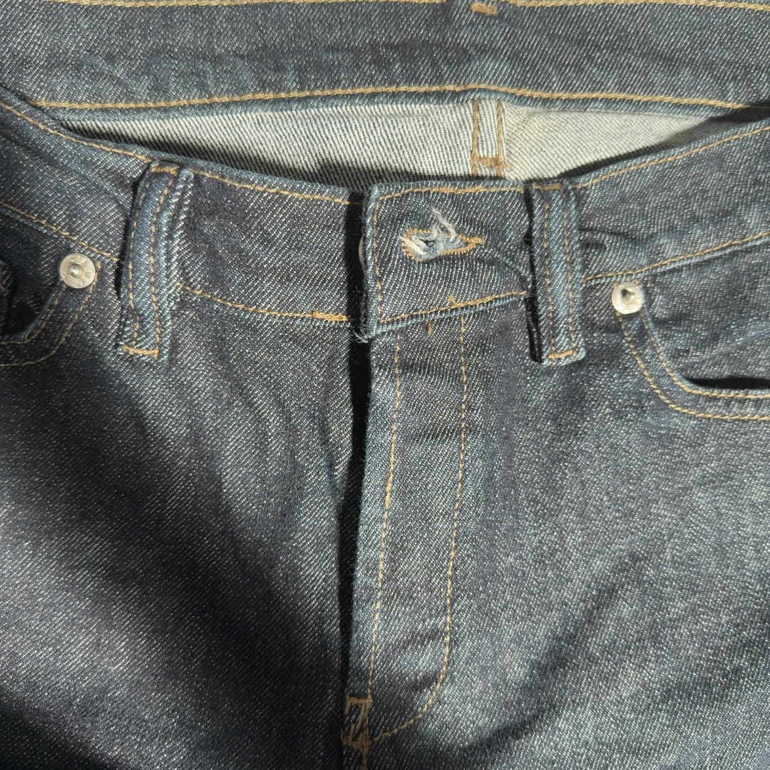 Black Dickies Denim Flare Jeans back view showing flare silhouette and authentic denim construction
