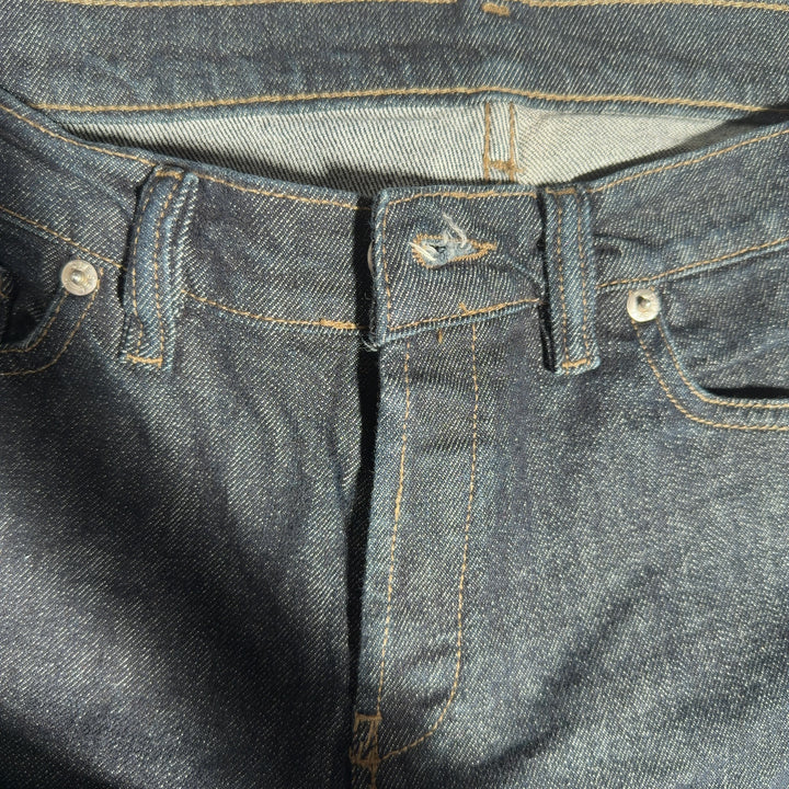 Black Dickies Denim Flare Jeans back view showing flare silhouette and authentic denim construction