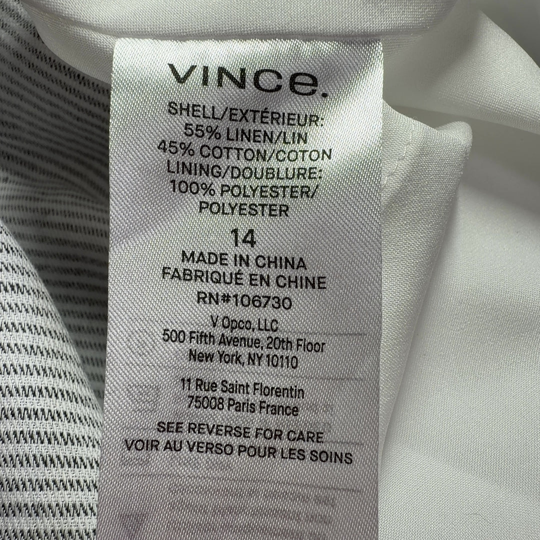 Gray linen blend maxi camisole dress with spaghetti straps, back view