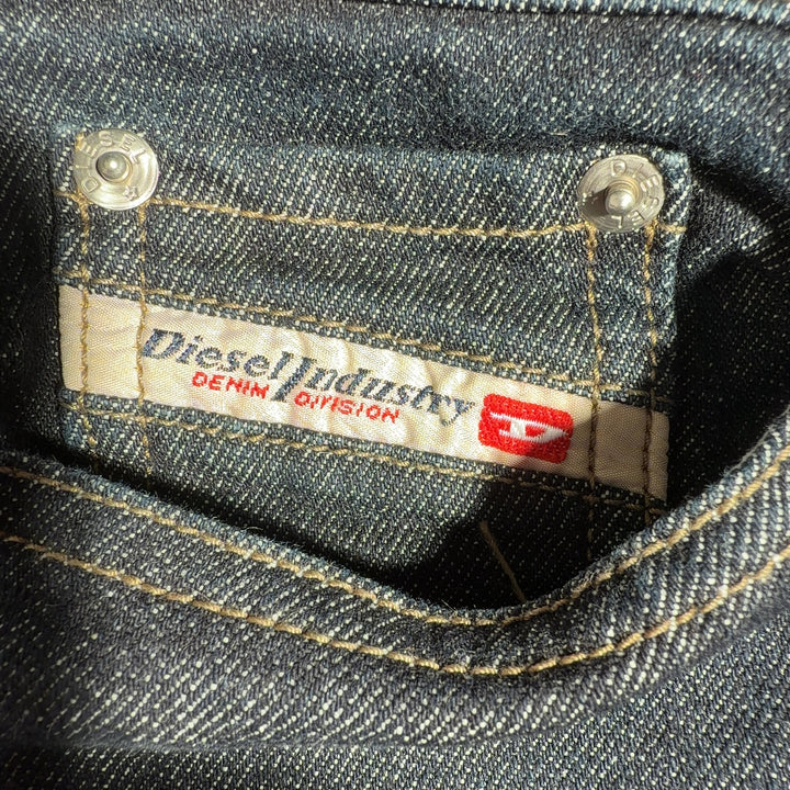 Black Dickies Denim Flare Jeans back view showing flare silhouette and authentic denim construction