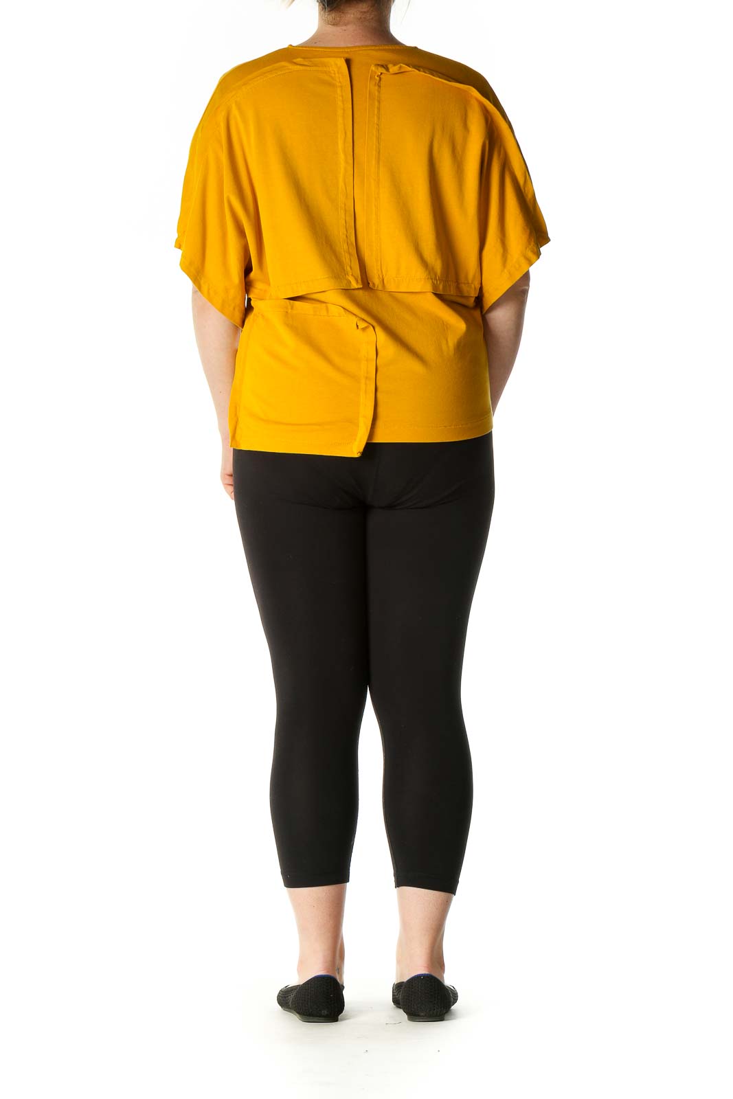 Yellow Solid Casual Blouse