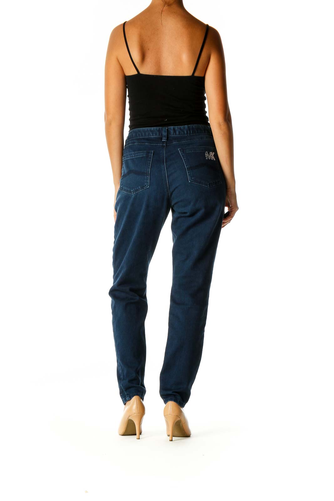 Blue Straight Leg Jeans