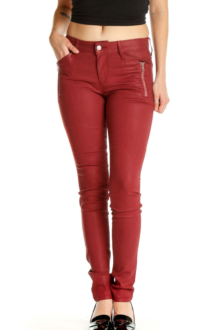 Red Skinny Pants