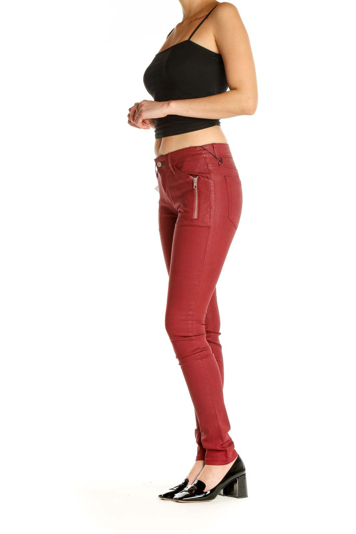 Red Skinny Pants