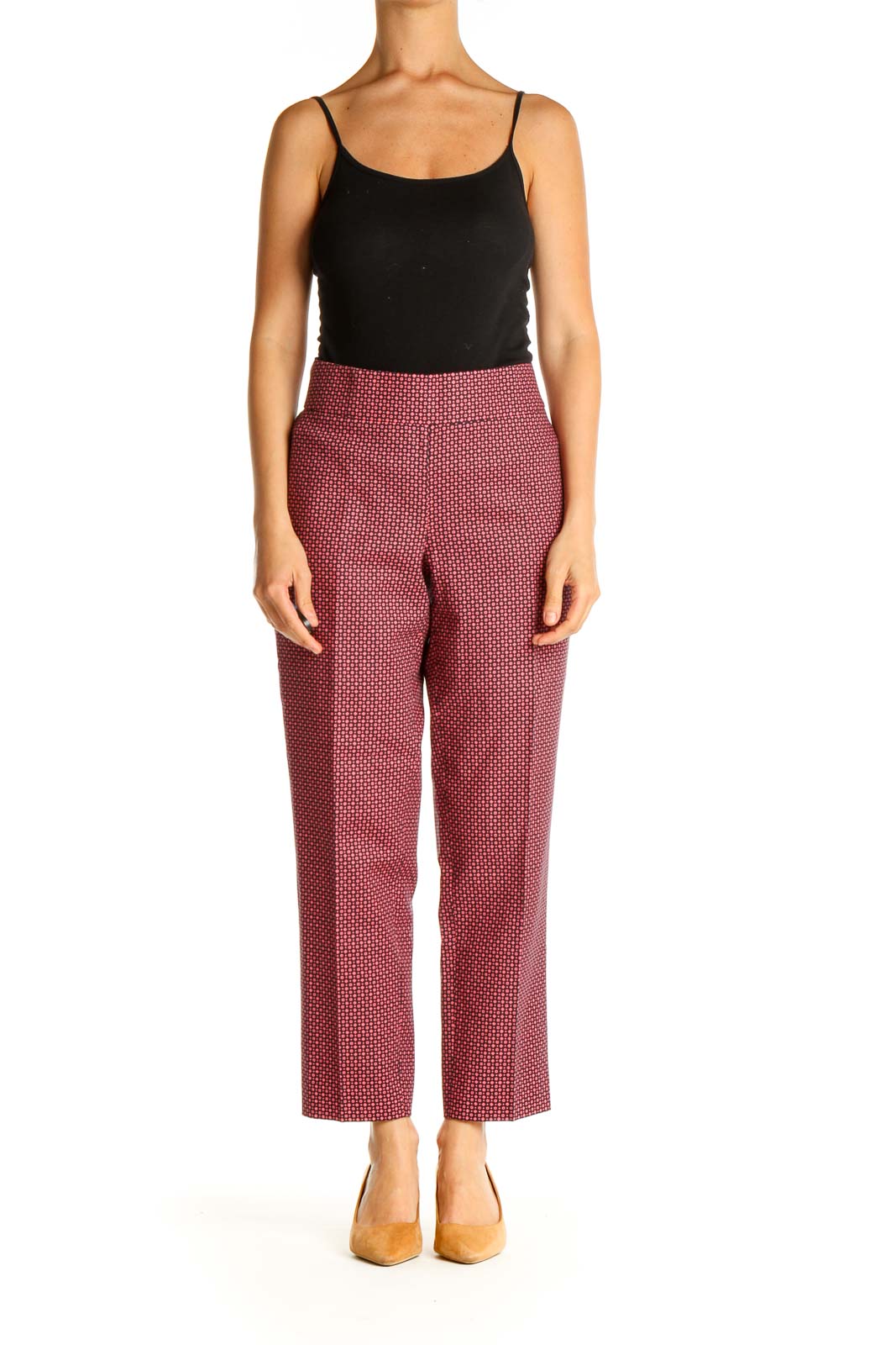 Pink Printed Trousers