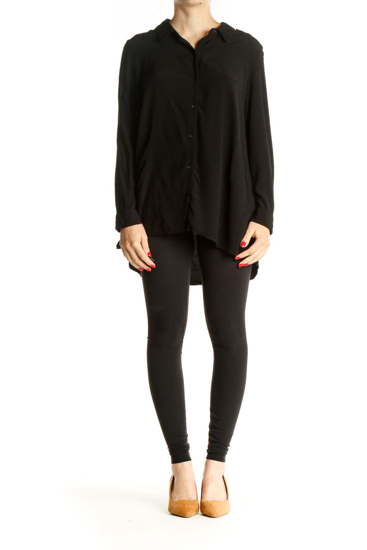 Black Solid Formal Shirt