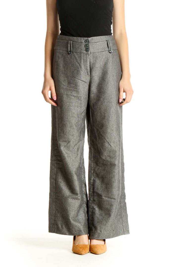 Gray All Day Wear Palazzo Pants