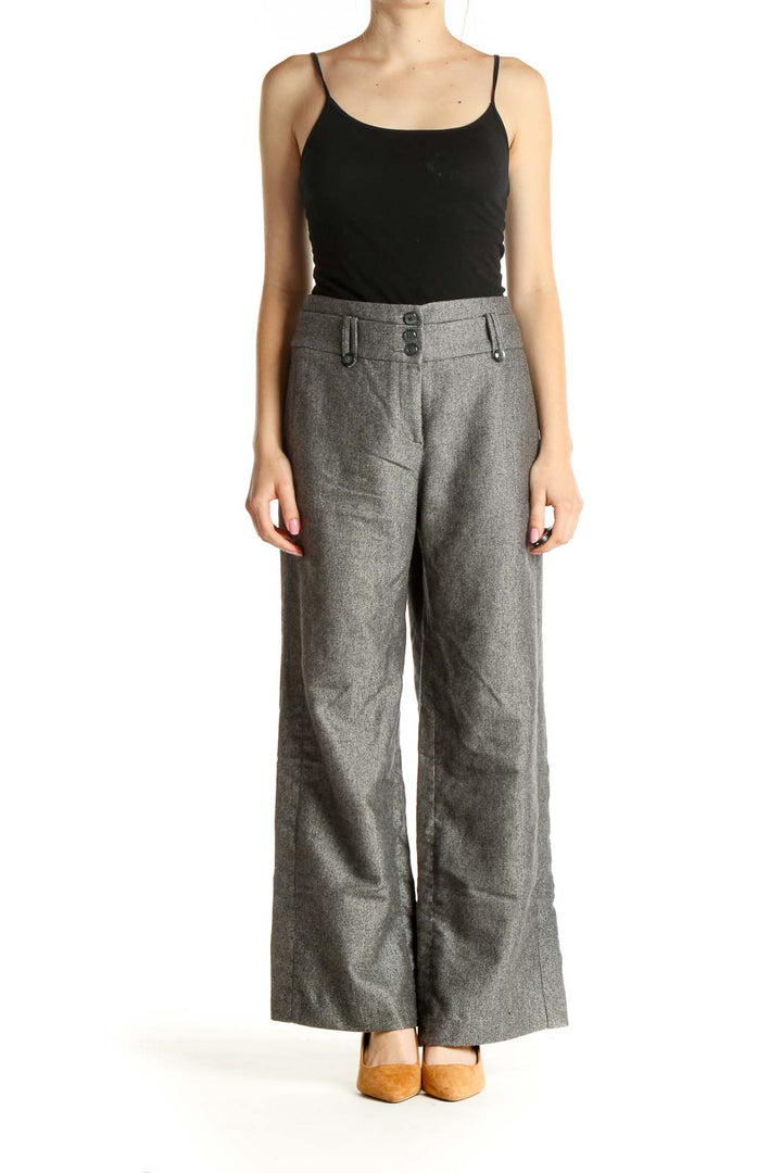 Gray All Day Wear Palazzo Pants