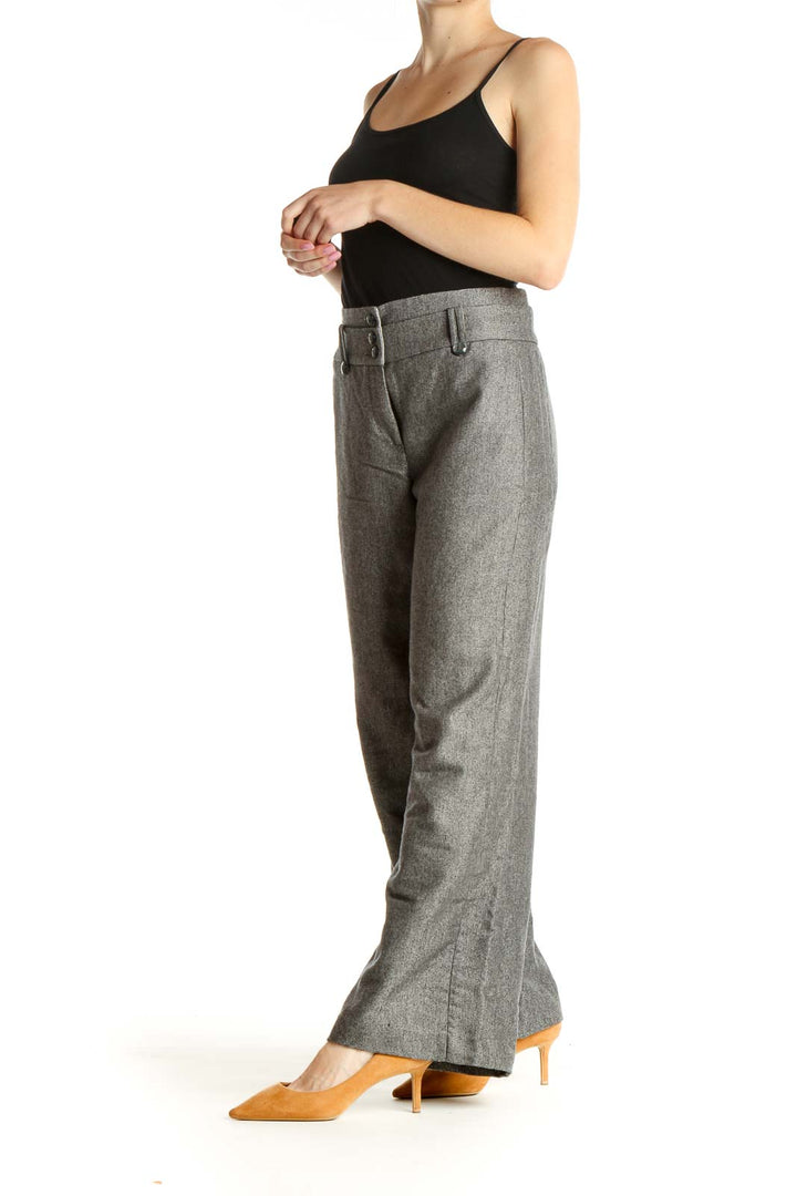 Gray All Day Wear Palazzo Pants