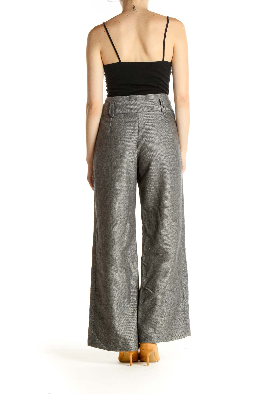 Gray All Day Wear Palazzo Pants