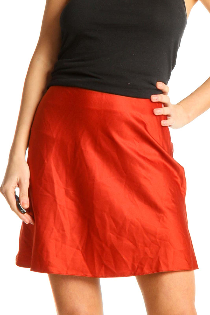 Red Party A-Line Skirt