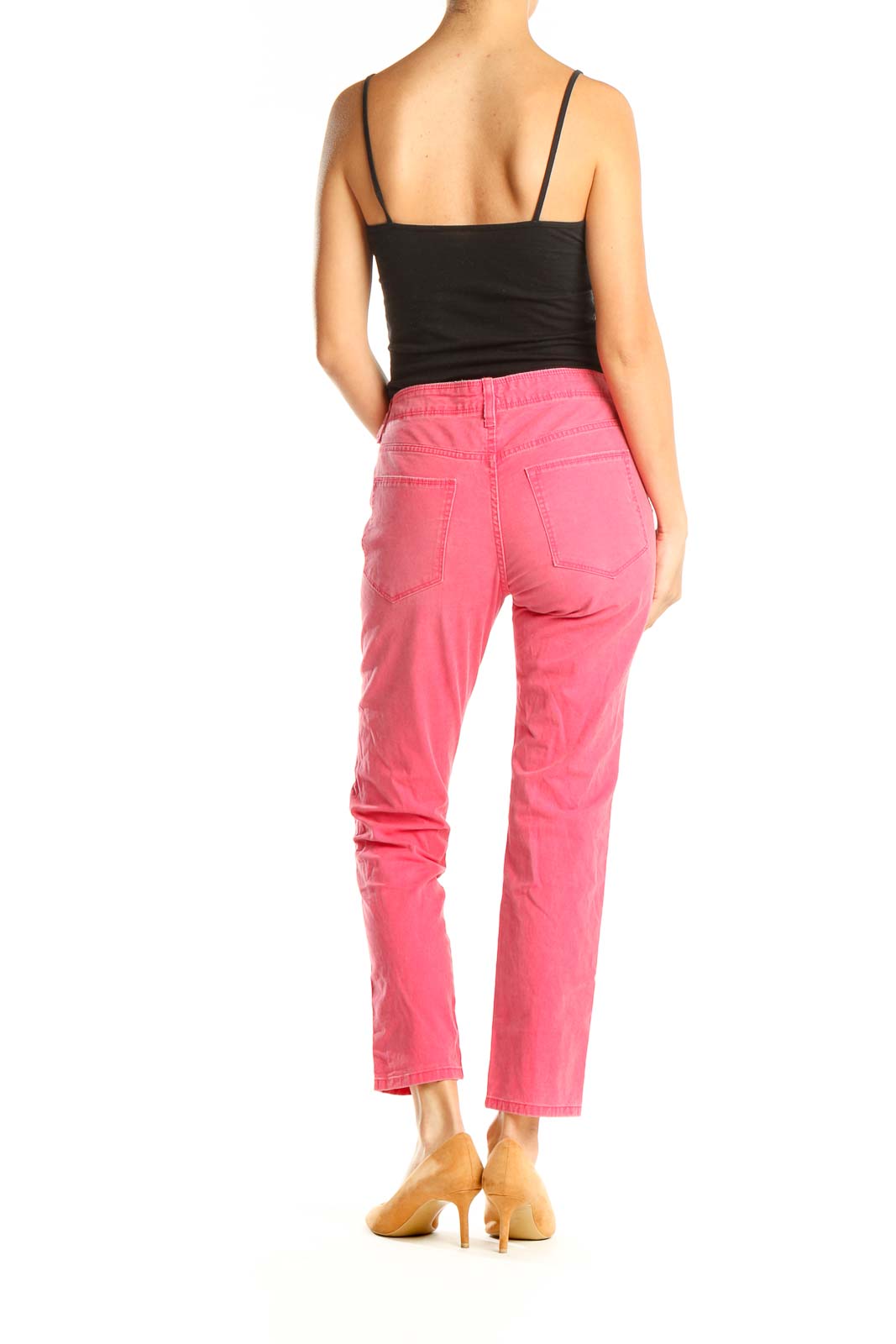 Pink Casual Chinos