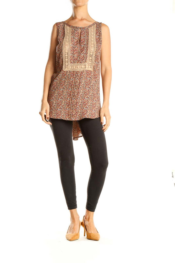 Multicolor Printed Bohemian Top