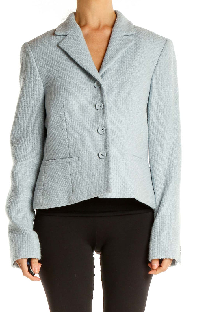 Baby Blue Wool Blazer