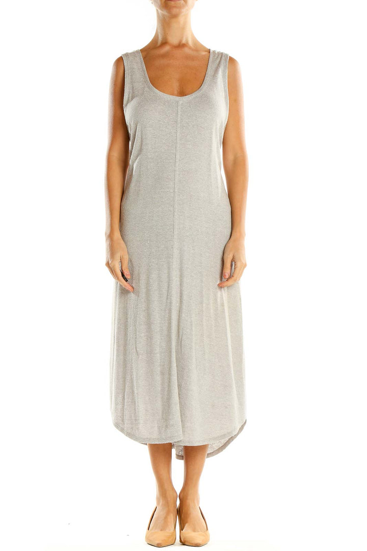 Gray Day Column Dress