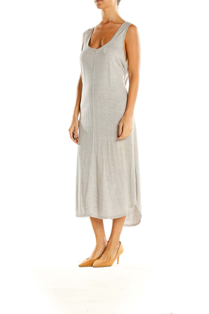 Gray Day Column Dress