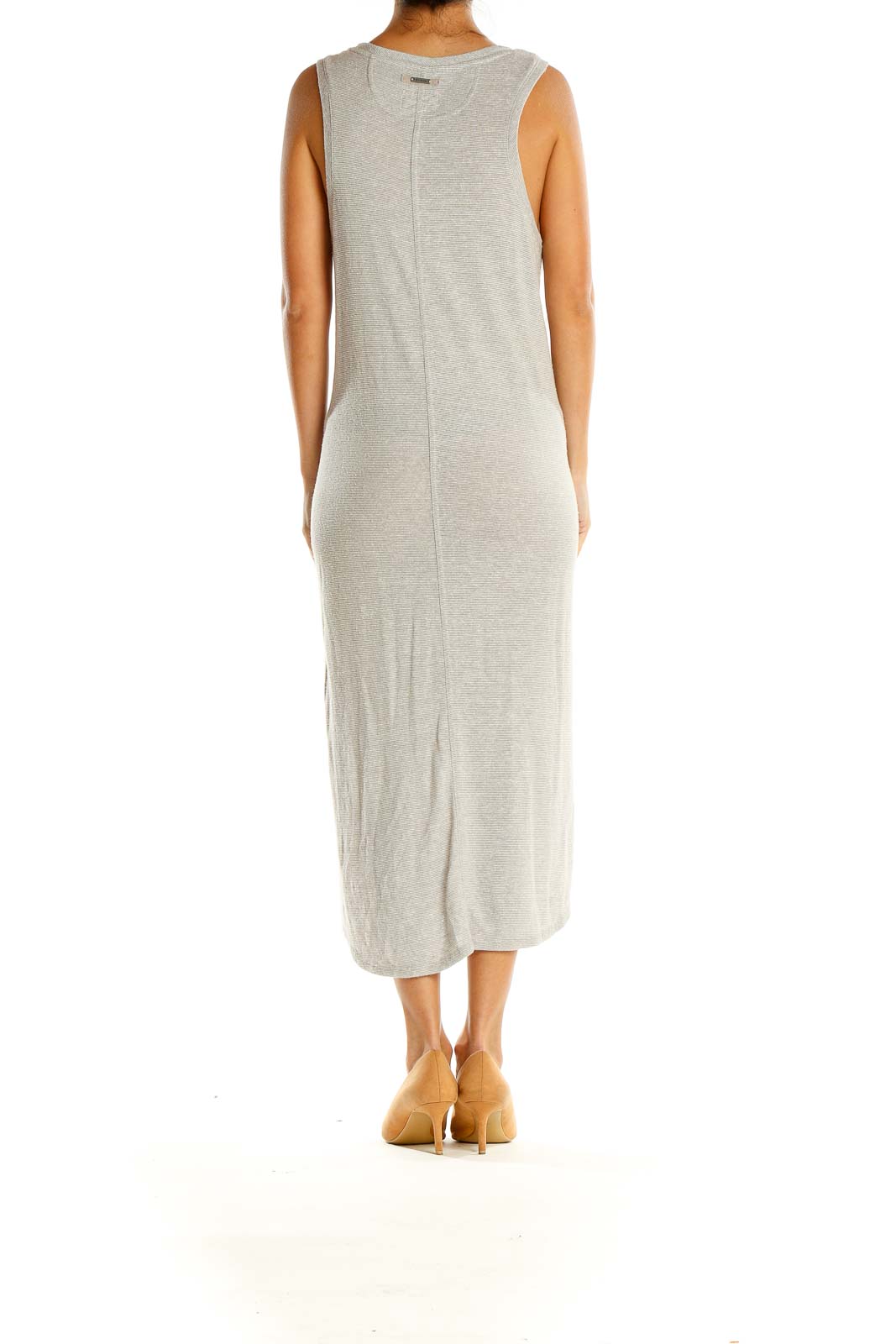 Gray Day Column Dress