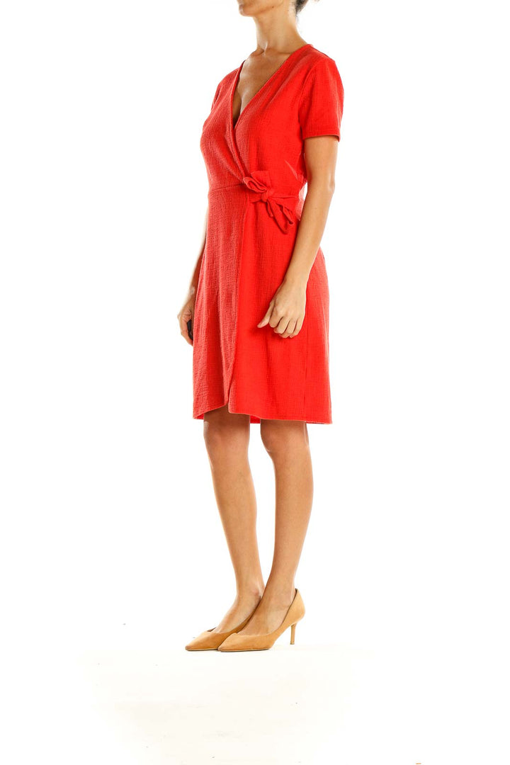 Red Day Wrap Dress