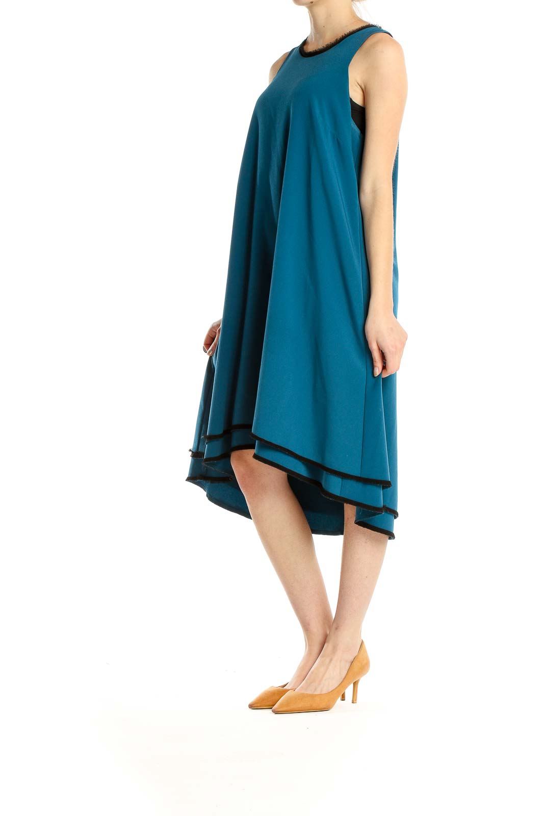 Blue Classic Drop Waist Dress