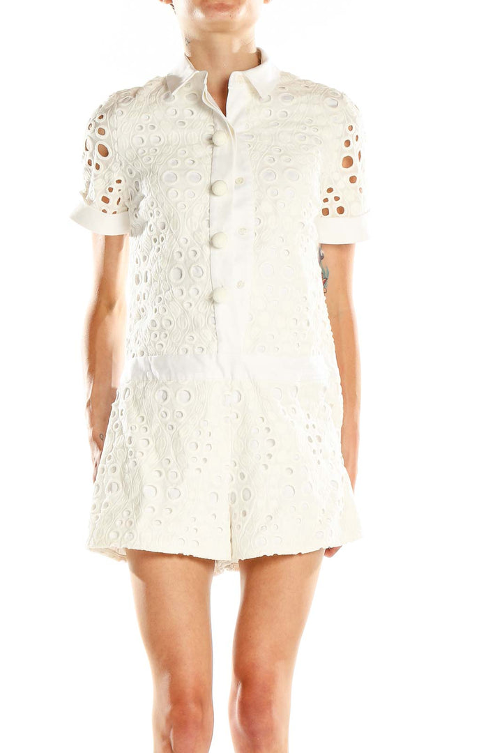 White Eyelet Romper