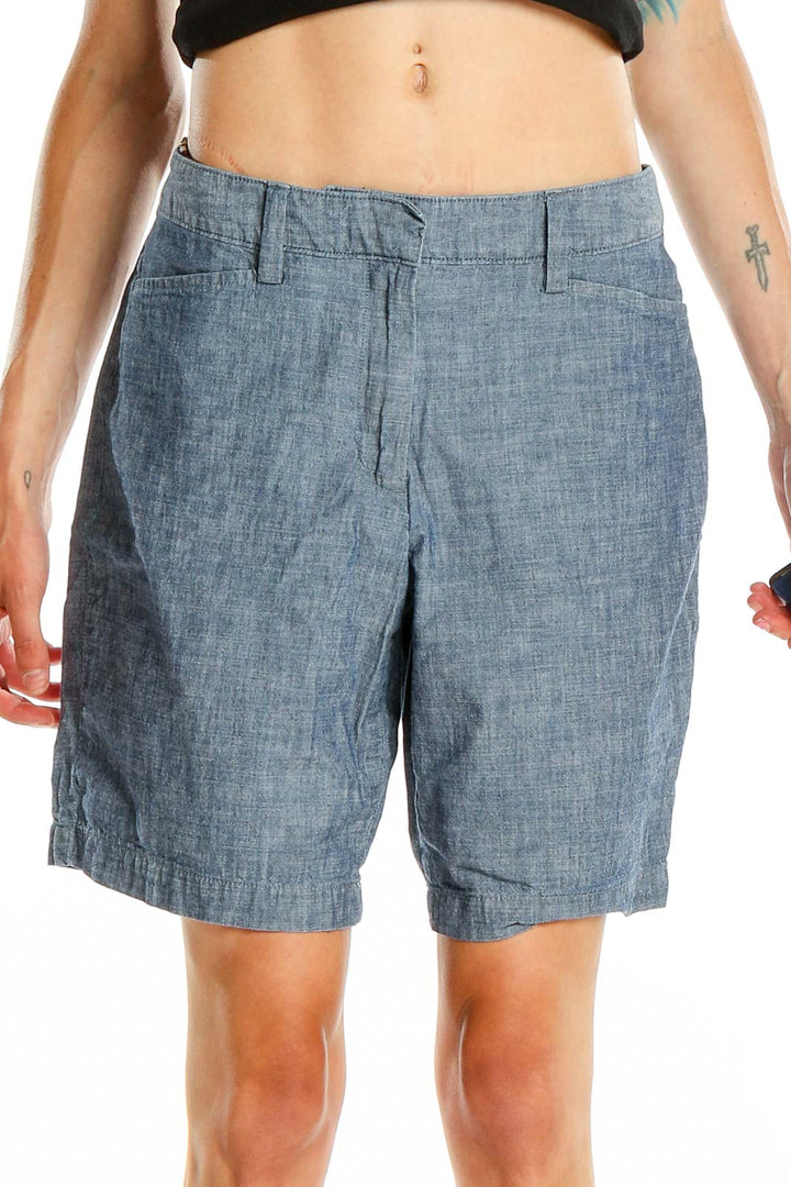 Blue Chambray All Day Wear Shorts