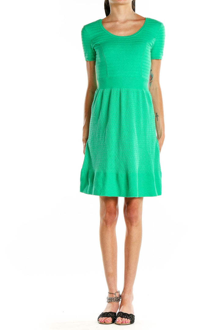 Green Day Fit & Flare Dress