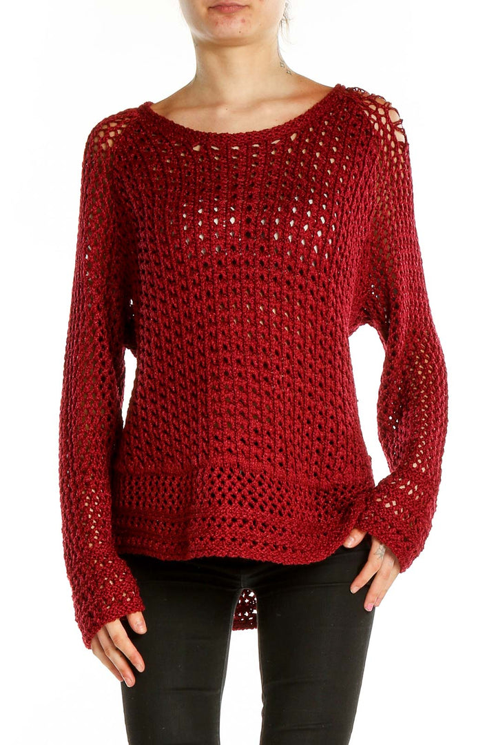 Red Crochet Top