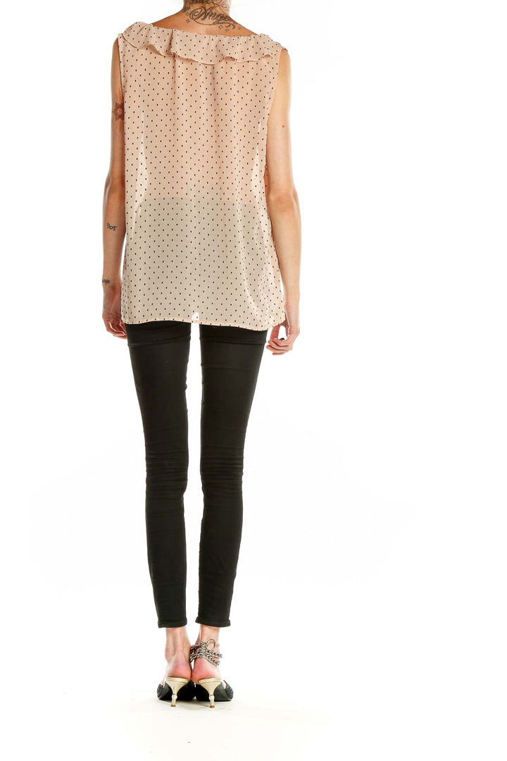 Beige Polka Dot Blouse