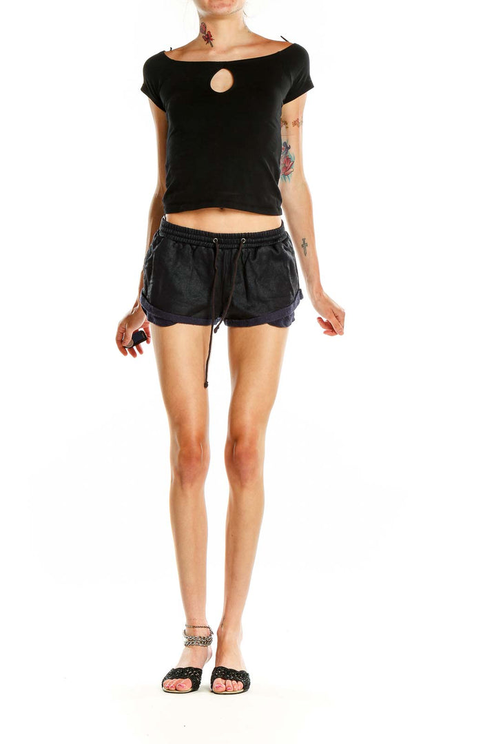 Black Casual Shorts